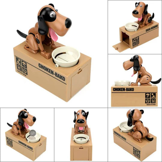 Alcancía de perrito Traga Monedas - La alcancía que enseñar a tus hijos a ahorrar