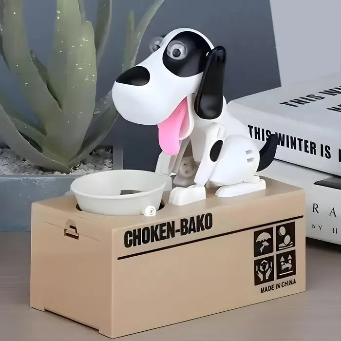 Alcancía de perrito Traga Monedas - La alcancía que enseñar a tus hijos a ahorrar